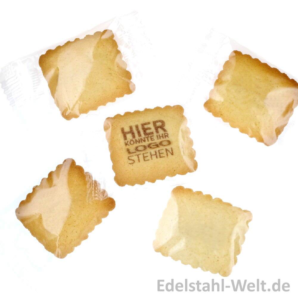 Butterkekse mit Logo-Aufdruck