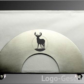 Serviettenhalter mit Logo