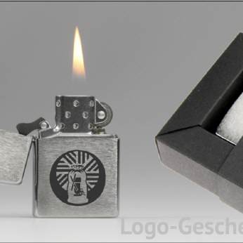 Logo-Geschenk Benzin-Feuerzeug