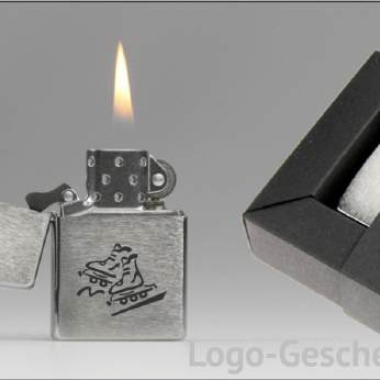 Logo-Geschenk Benzin-Feuerzeug