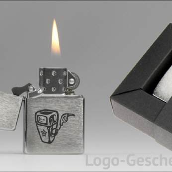 Logo-Geschenk Benzin-Feuerzeug
