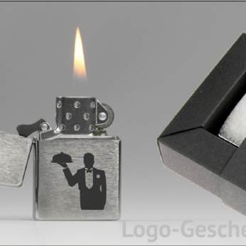 Logo-Geschenk Benzin-Feuerzeug