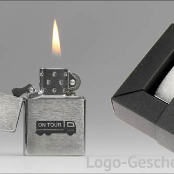 Logo-Geschenk Benzin-Feuerzeug