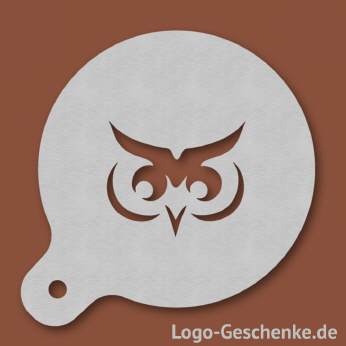 Logo-Geschenk Cappuccino-Schablone aus Edelstahl