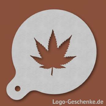 Logo-Geschenk Cappuccino-Schablone aus Edelstahl