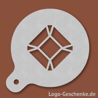 Logo-Geschenk Cappuccino-Schablone aus Edelstahl