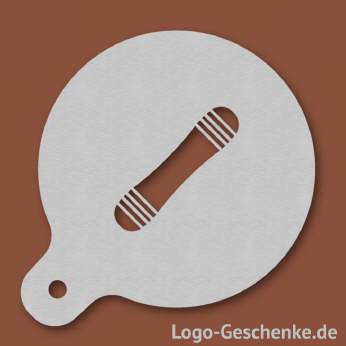 Logo-Geschenk Cappuccino-Schablone aus Edelstahl
