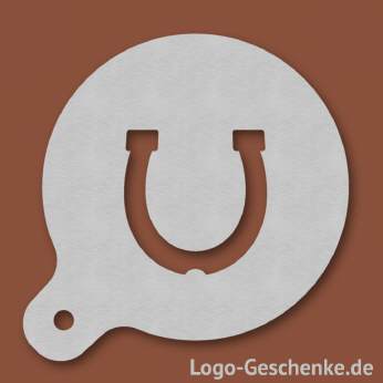 Logo-Geschenk Cappuccino-Schablone aus Edelstahl