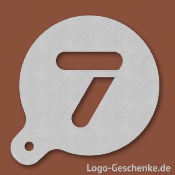 Logo-Geschenk Cappuccino-Schablone aus Edelstahl