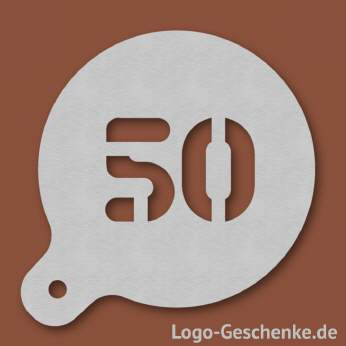 Logo-Geschenk Cappuccino-Schablone aus Edelstahl