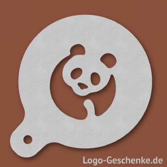 Logo-Geschenk Cappuccino-Schablone aus Edelstahl