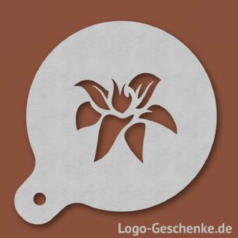 Logo-Geschenk Cappuccino-Schablone aus Edelstahl