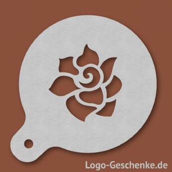 Logo-Geschenk Cappuccino-Schablone aus Edelstahl
