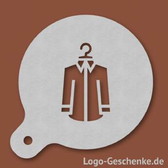 Logo-Geschenk Cappuccino-Schablone aus Edelstahl