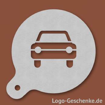 Logo-Geschenk Cappuccino-Schablone aus Edelstahl