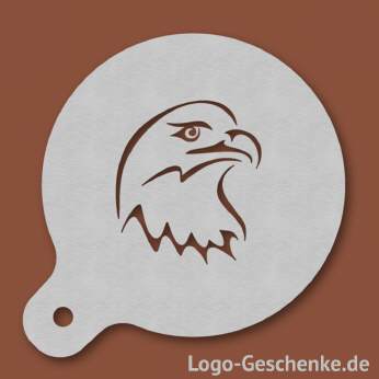 Logo-Geschenk Cappuccino-Schablone aus Edelstahl