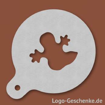 Logo-Geschenk Cappuccino-Schablone aus Edelstahl