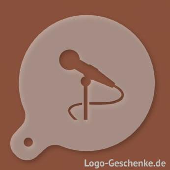 Logo-Geschenk Cappuccino-Schablone aus Kunststoff