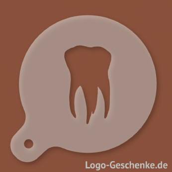 Logo-Geschenk Cappuccino-Schablone aus Kunststoff