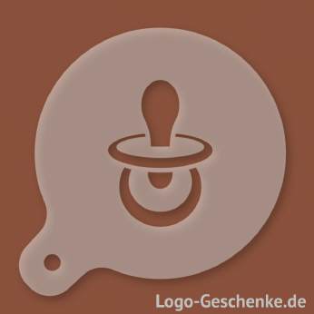 Logo-Geschenk Cappuccino-Schablone aus Kunststoff