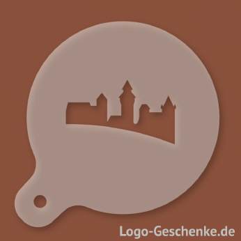 Logo-Geschenk Cappuccino-Schablone aus Kunststoff