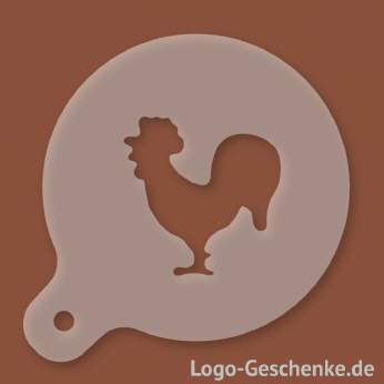 Logo-Geschenk Cappuccino-Schablone aus Kunststoff