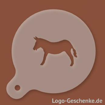 Logo-Geschenk Cappuccino-Schablone aus Kunststoff