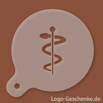 Logo-Geschenk Cappuccino-Schablone aus Kunststoff