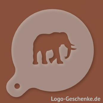 Logo-Geschenk Cappuccino-Schablone aus Kunststoff