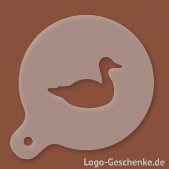 Logo-Geschenk Cappuccino-Schablone aus Kunststoff