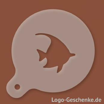 Logo-Geschenk Cappuccino-Schablone aus Kunststoff