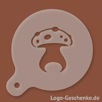 Logo-Geschenk Cappuccino-Schablone aus Kunststoff