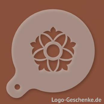 Logo-Geschenk Cappuccino-Schablone aus Kunststoff