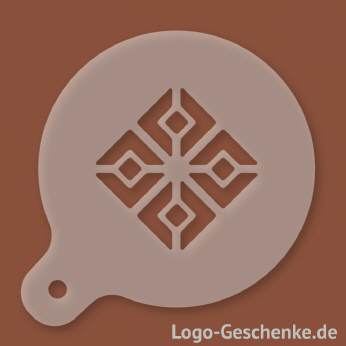 Logo-Geschenk Cappuccino-Schablone aus Kunststoff