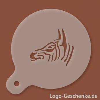 Logo-Geschenk Cappuccino-Schablone aus Kunststoff