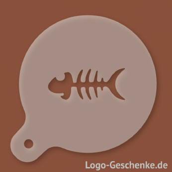 Logo-Geschenk Cappuccino-Schablone aus Kunststoff