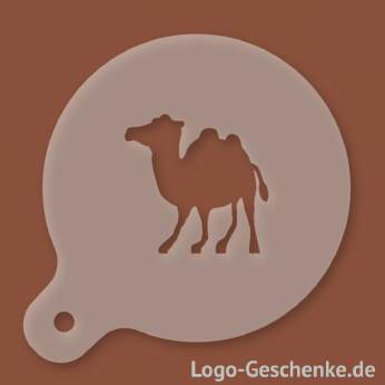 Logo-Geschenk Cappuccino-Schablone aus Kunststoff