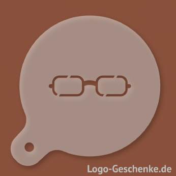 Logo-Geschenk Cappuccino-Schablone aus Kunststoff