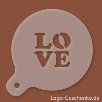 Logo-Geschenk Cappuccino-Schablone aus Kunststoff