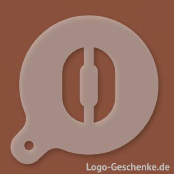Logo-Geschenk Cappuccino-Schablone aus Kunststoff