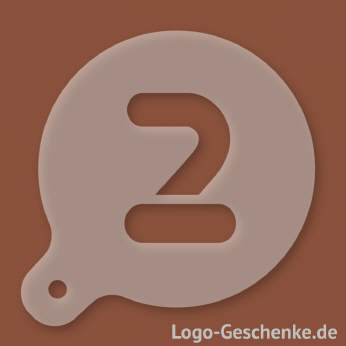 Logo-Geschenk Cappuccino-Schablone aus Kunststoff