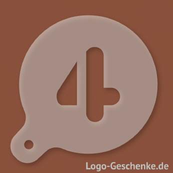 Logo-Geschenk Cappuccino-Schablone aus Kunststoff