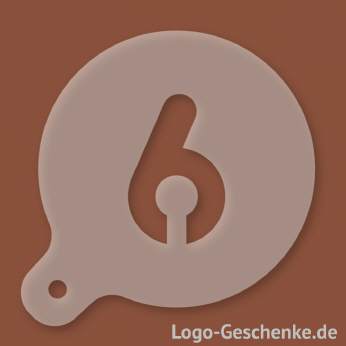 Logo-Geschenk Cappuccino-Schablone aus Kunststoff