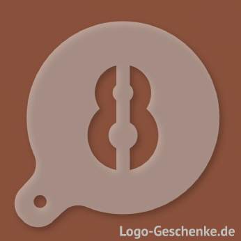 Logo-Geschenk Cappuccino-Schablone aus Kunststoff