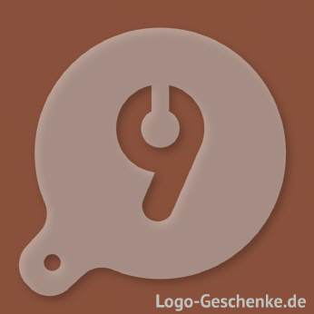 Logo-Geschenk Cappuccino-Schablone aus Kunststoff