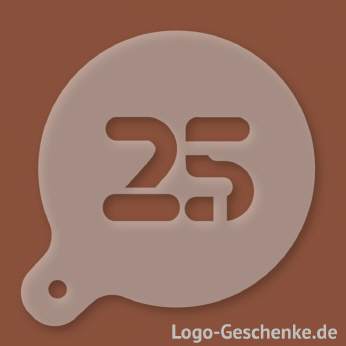 Logo-Geschenk Cappuccino-Schablone aus Kunststoff