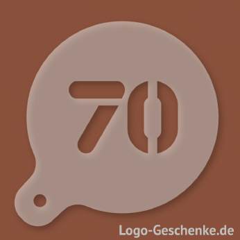 Logo-Geschenk Cappuccino-Schablone aus Kunststoff