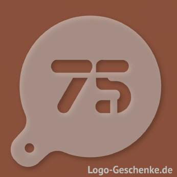 Logo-Geschenk Cappuccino-Schablone aus Kunststoff