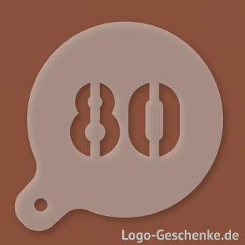 Logo-Geschenk Cappuccino-Schablone aus Kunststoff