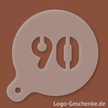 Logo-Geschenk Cappuccino-Schablone aus Kunststoff